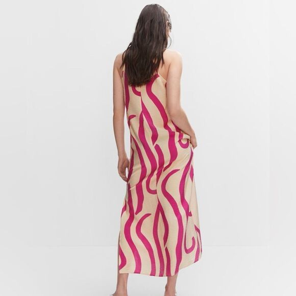 Mango blogger favorite printed halter neck flowy dress - Picture 10 of 11